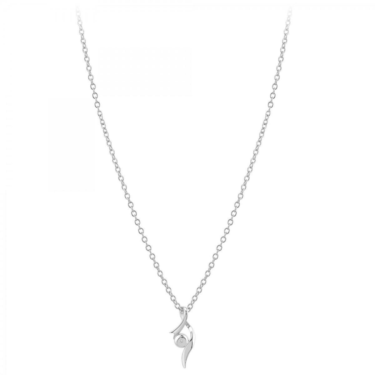 SC CRYSTAL Collier SC Crystal orné d'un véritable diamant blanc