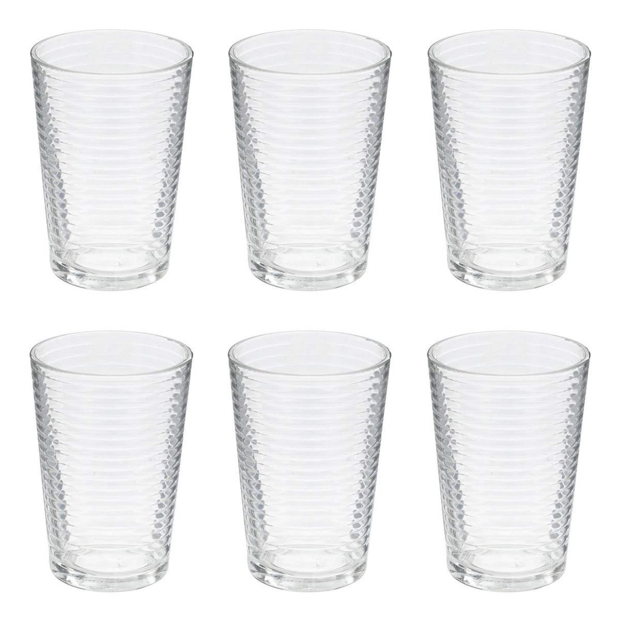SECRET DE GOURMET Lot de 6 Verres Design  Viteau  20cl Transparent
