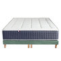 Voir la diapositive 5 : IDLITERIE Ensemble Matelas Ressort 7 zones + Mémoire de forme + Sommier KING STYLE Fabriqué en France