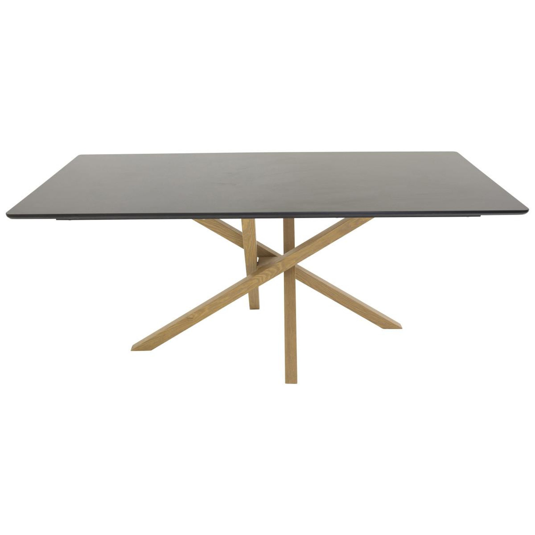 Voir la diapositive 2 : Paris Prix Table à manger  piazza  180cm noir & naturel