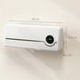 Voir la diapositive 3 : HOMCOM Chauffage soufflant mural 2000W chauffage céramique PTC radiateur réglable timer oscillant télécommande blanc