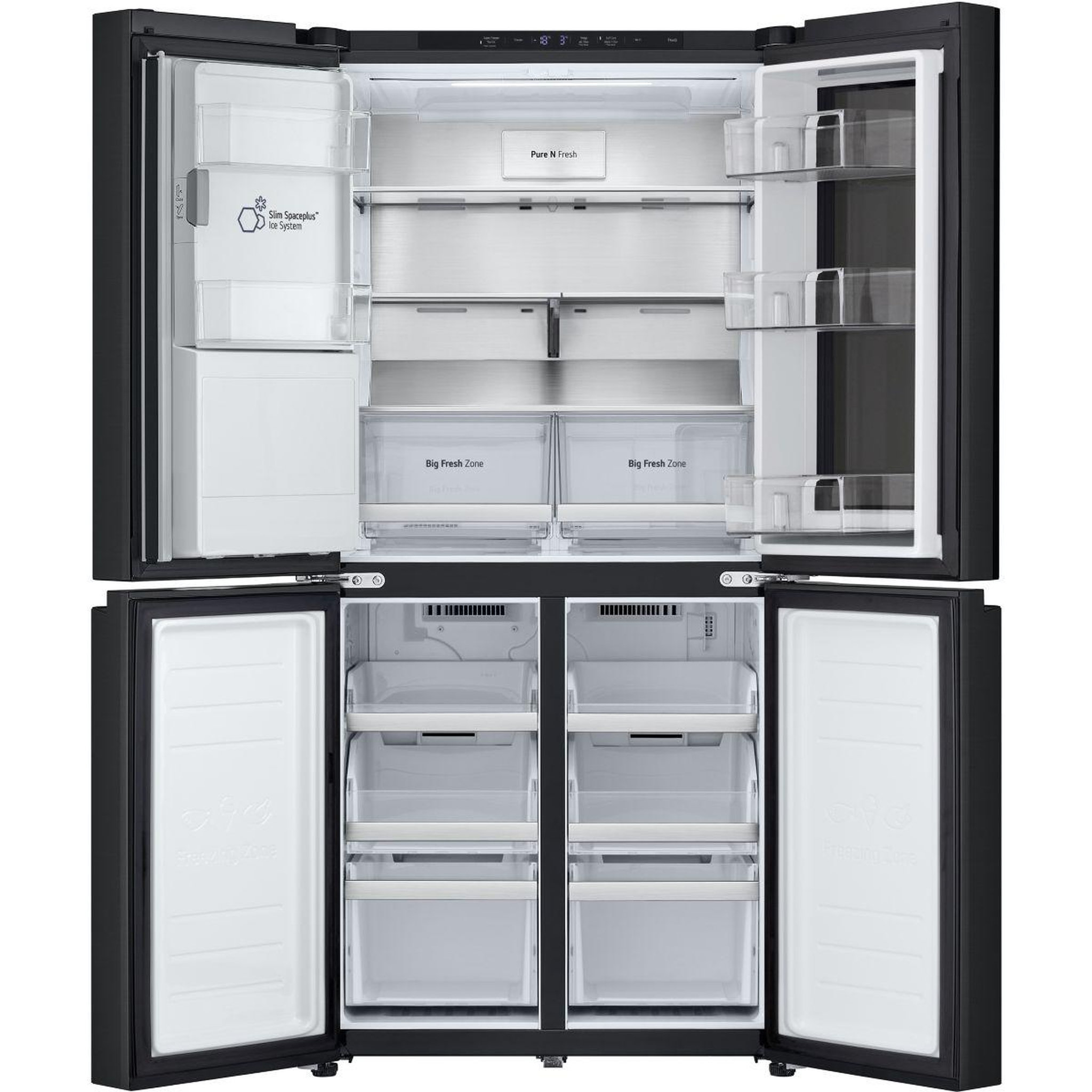 Voir la diapositive 3 : LG Réfrigérateur multi portes gmg860epbe