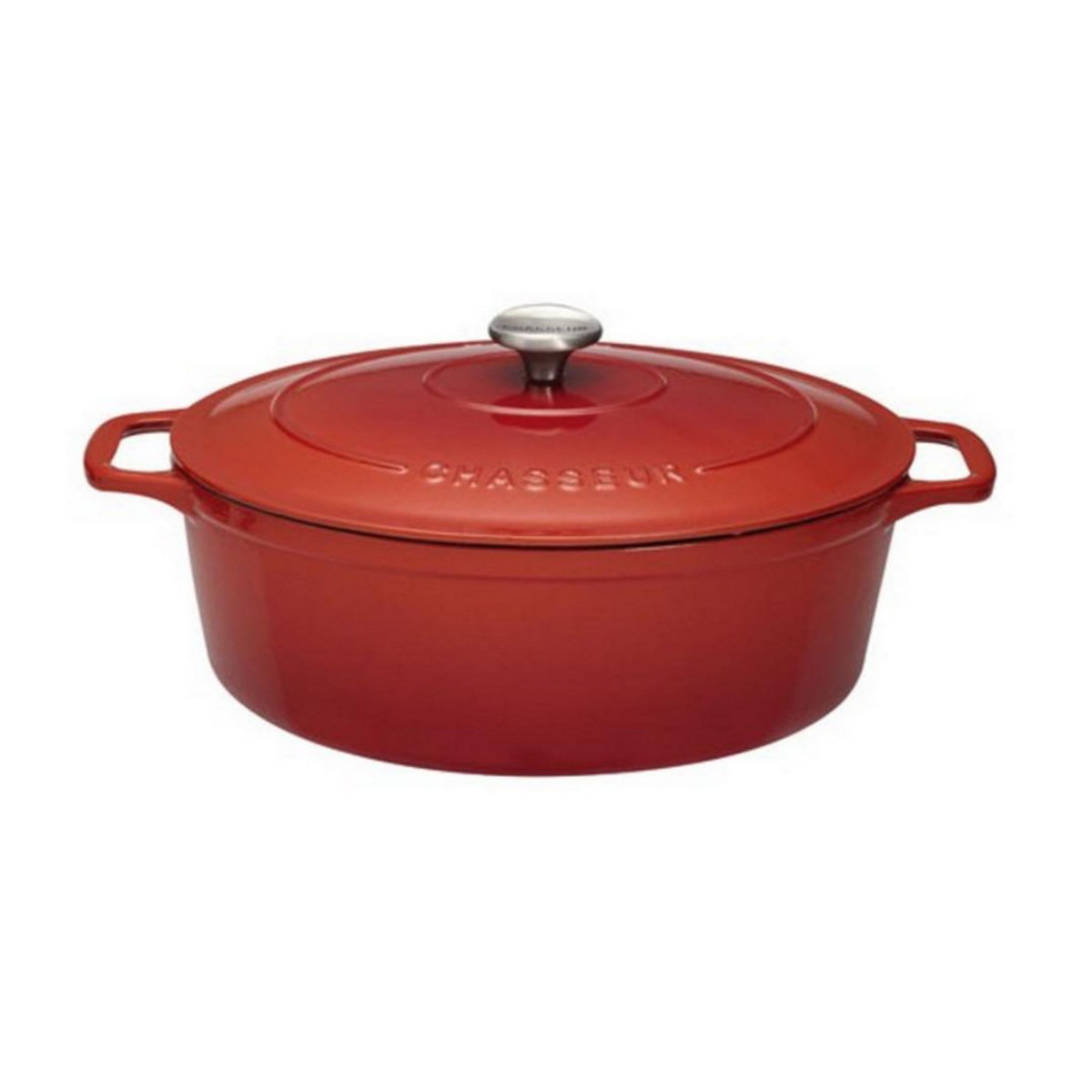 Chasseur Cocotte ovale en fonte émaillée 27cm rubis sublime - puc472758