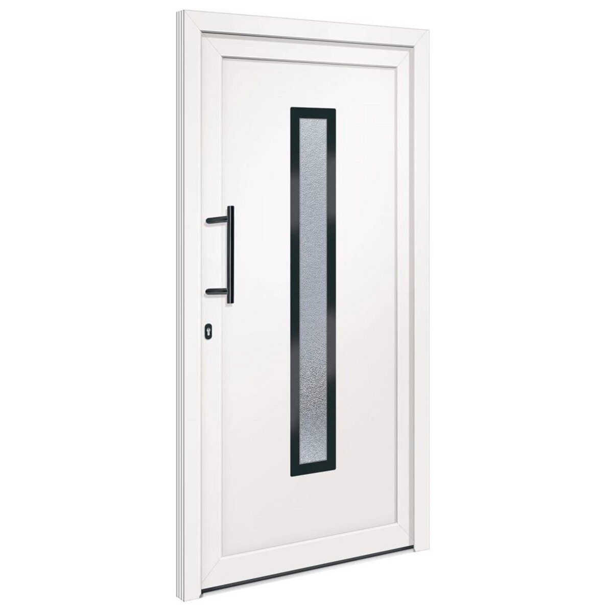 VIDAXL Porte d'entree Blanc 108x208 cm PVC