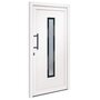 Voir la diapositive 2 : VIDAXL Porte d'entree Blanc 108x208 cm PVC