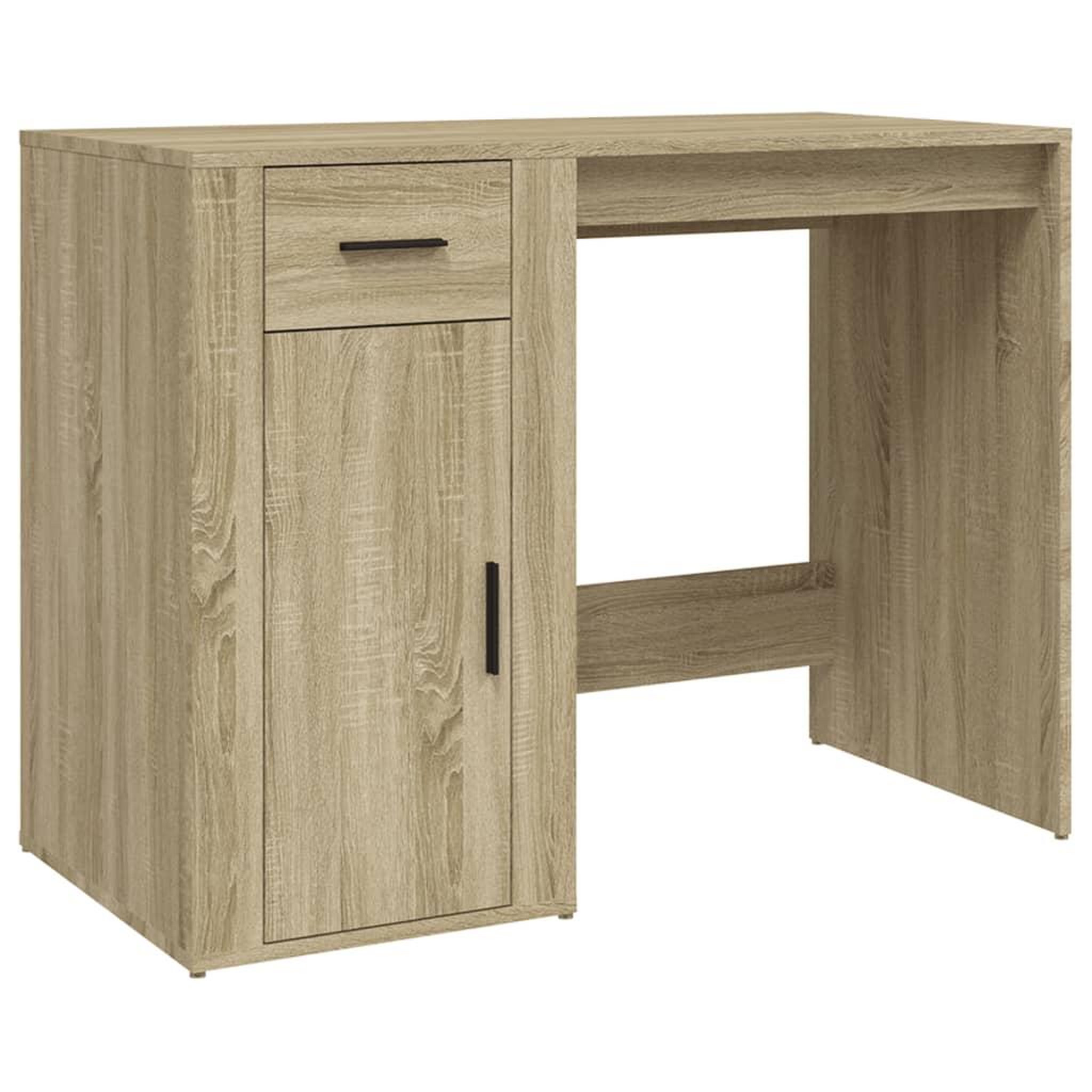 Voir la diapositive 2 : VIDAXL Bureau Chene sonoma 100x49x75 cm Bois d'ingenierie