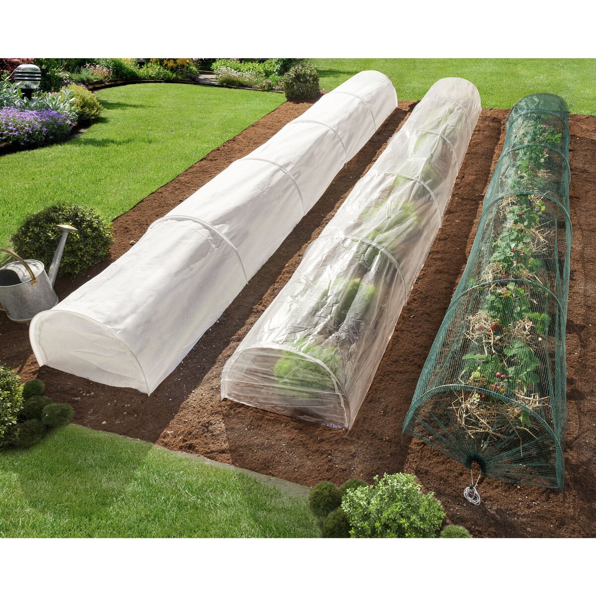 Garden Tunnel de forçage 4m avec 3 housses 4 saisons