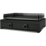 FORGE ADOUR Plancha gaz modern G 60 A N noir 2 brûleurs à poser, 60.5x42 cm