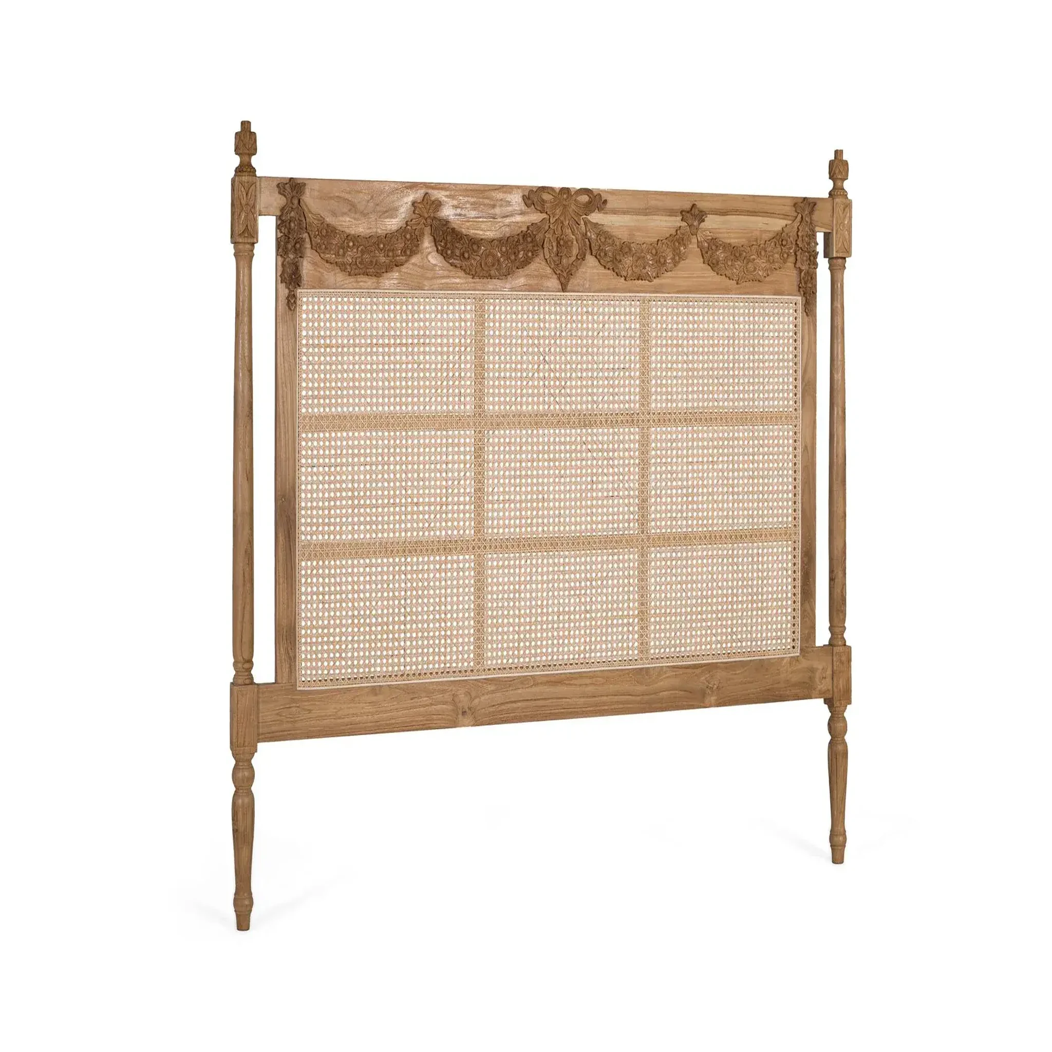 Voir la diapositive 3 : GINER Y COLOMER SL Tête de lit en bois de teck massif 174 cm style rustique contemporain