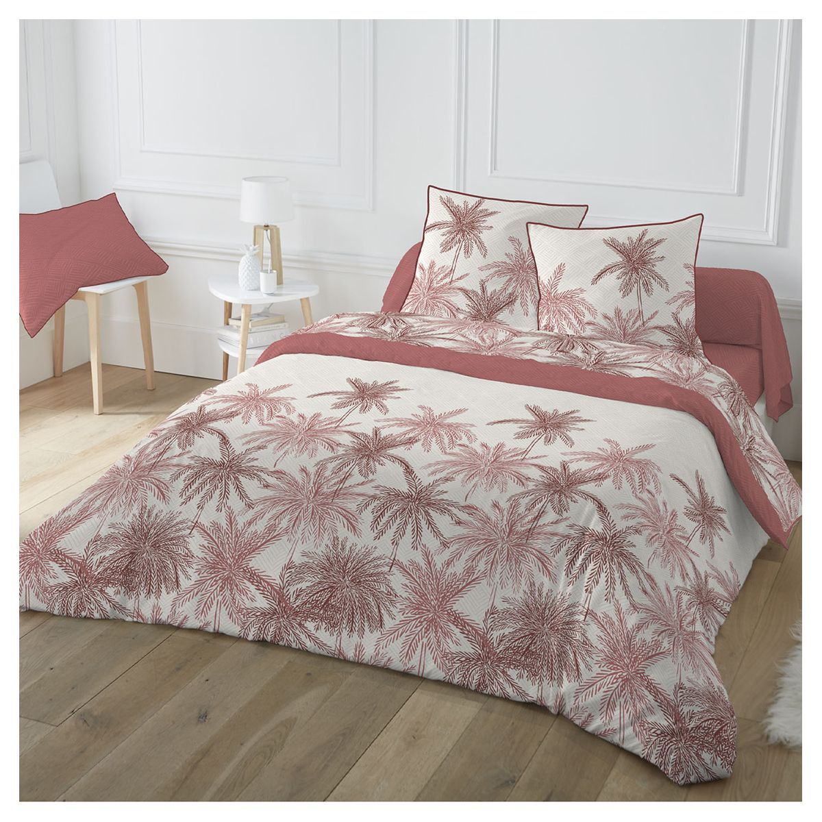 Drap plat en coton 57 fils PALMYRE