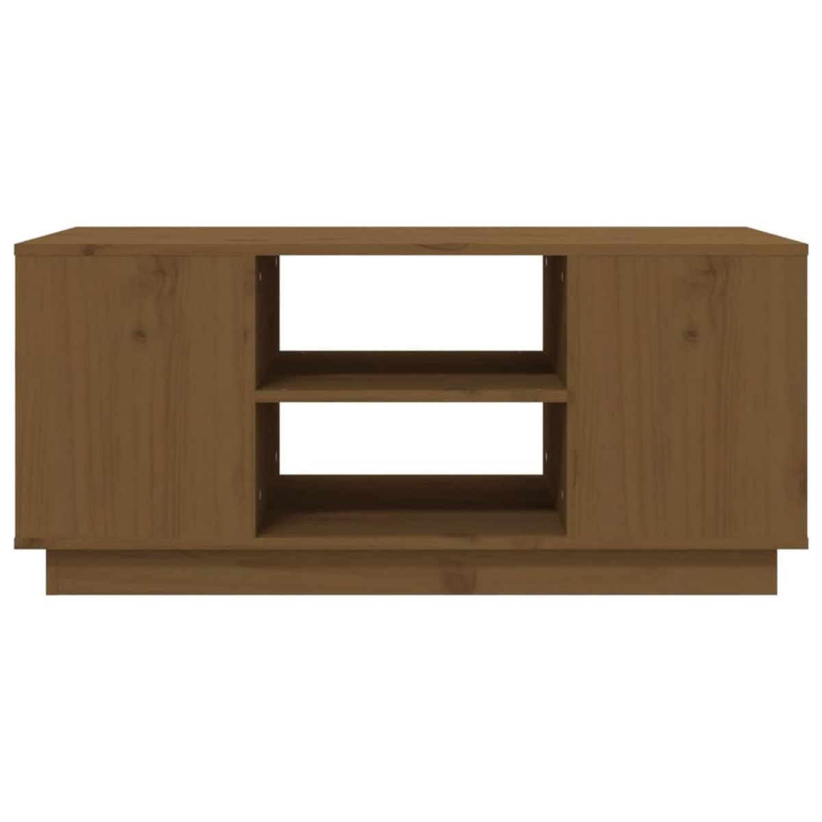 VIDAXL Table basse Marron miel 90x49x40,5 cm Bois massif de pin