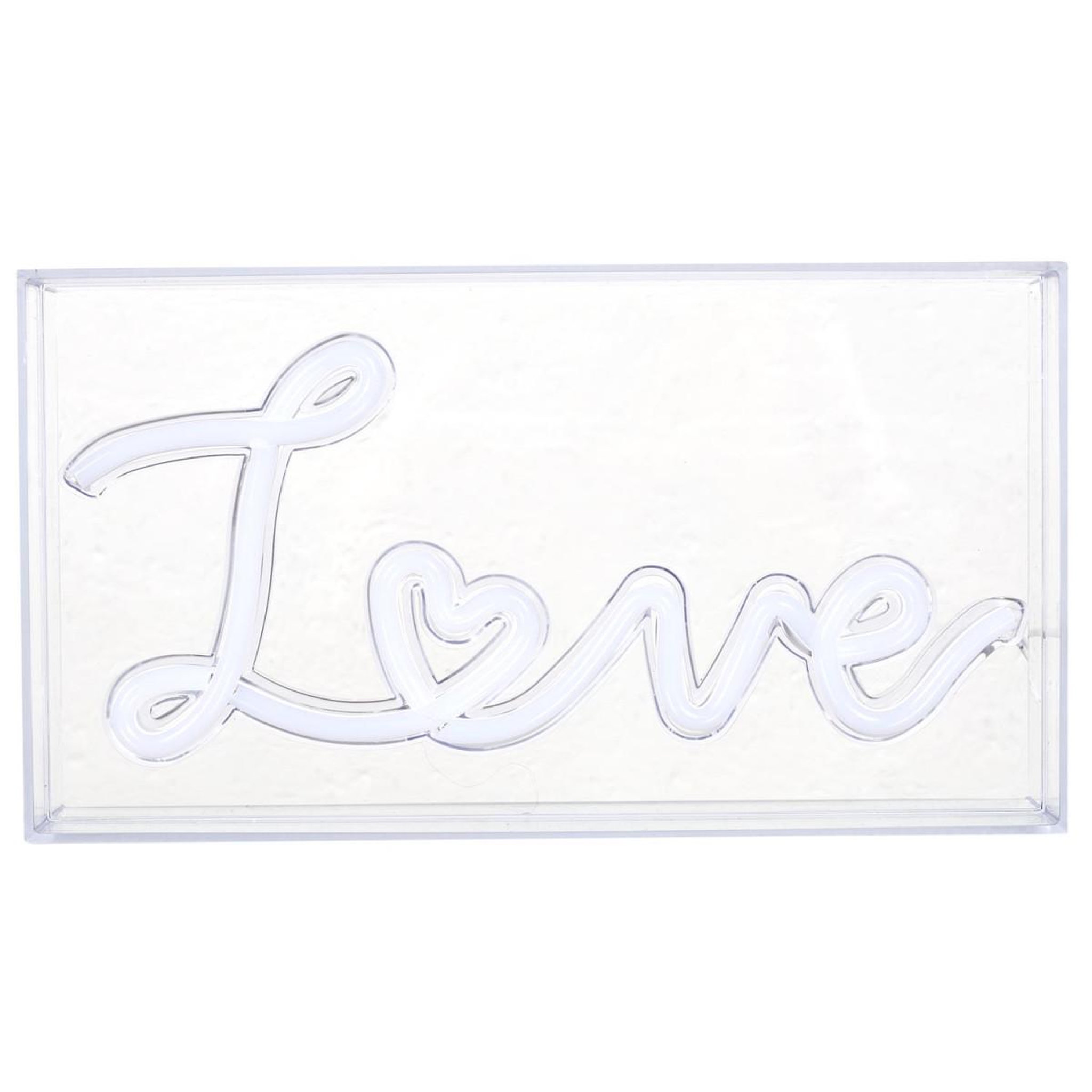 Voir la diapositive 2 : The Home Deco Factory Lampe led effet néon  love  23cm rose