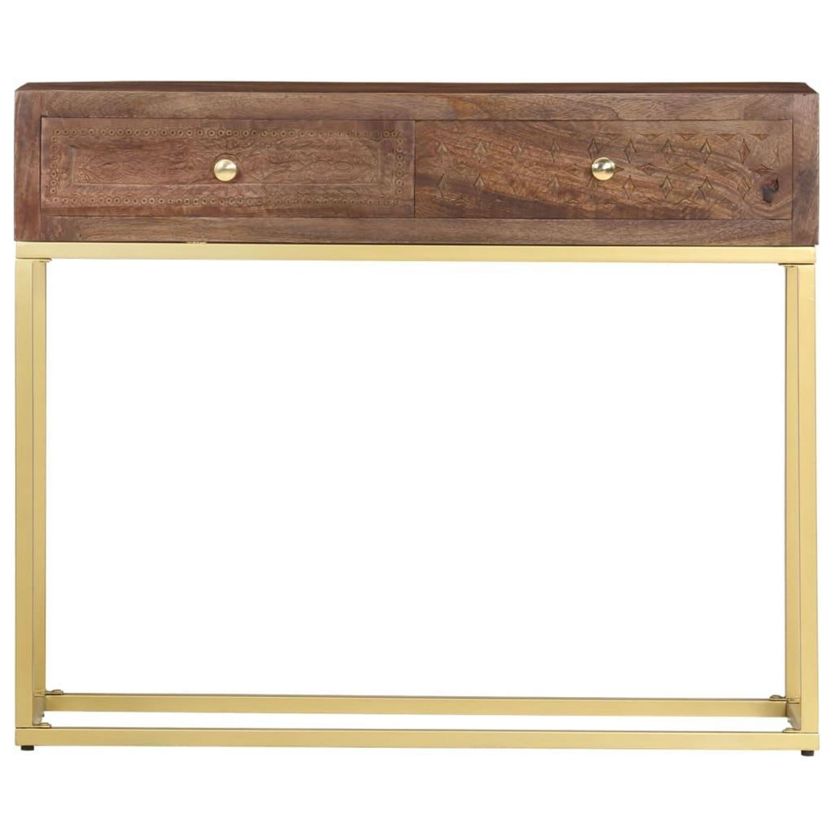 VIDAXL Table console 90 x 30 x 75 cm Bois de manguier massif