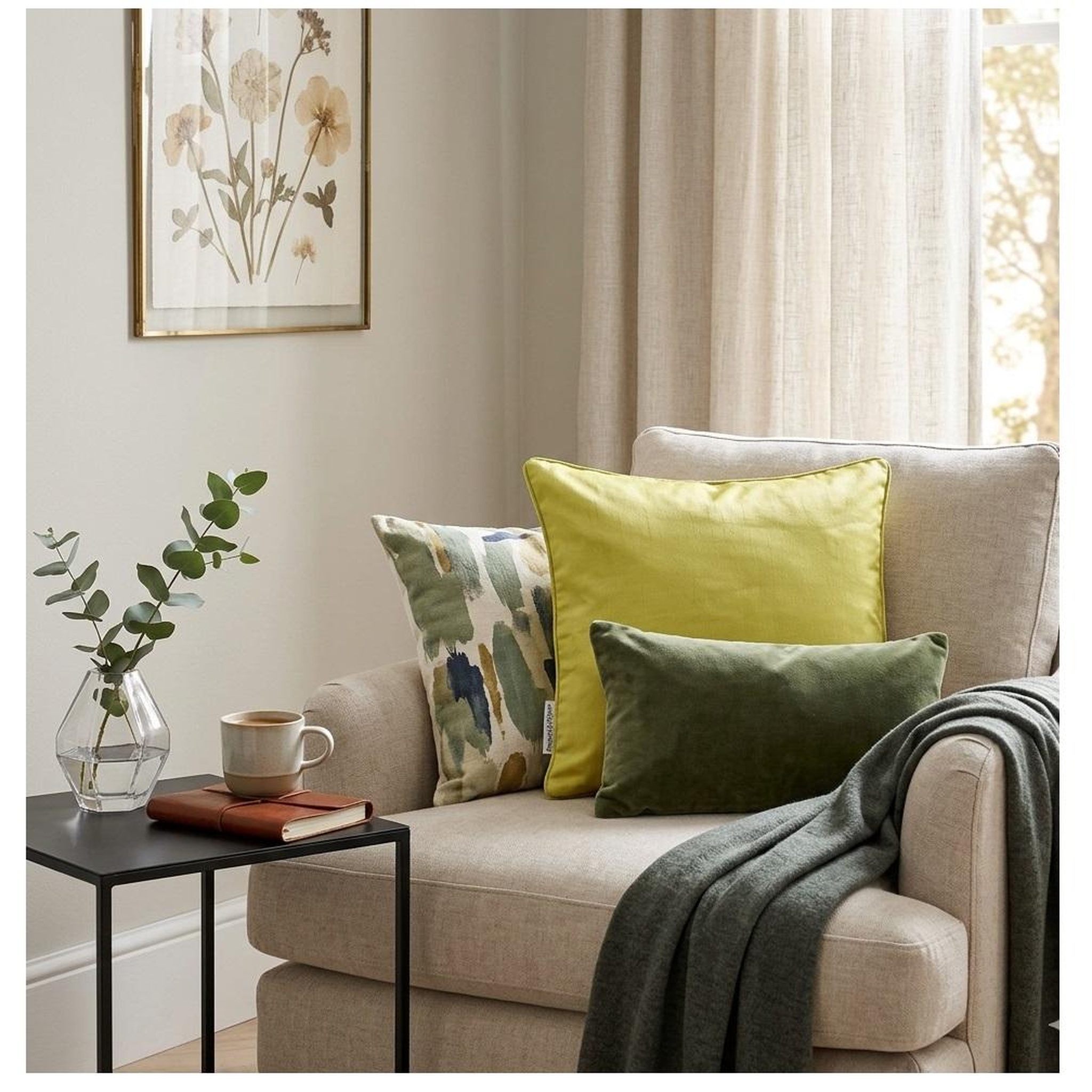 Voir la diapositive 3 : Eden Housse de coussin shantung shana