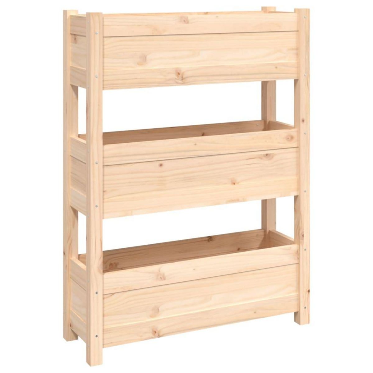 VIDAXL Jardiniere 77x25x104,5 cm Bois massif de pin