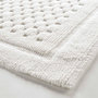 Voir la diapositive 2 : Paris Prix Tapis de Bain Jacquard  Damaris  50x80cm Blanc