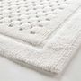 Voir la diapositive 2 : Paris Prix Tapis de Bain Jacquard  Damaris  50x80cm Blanc