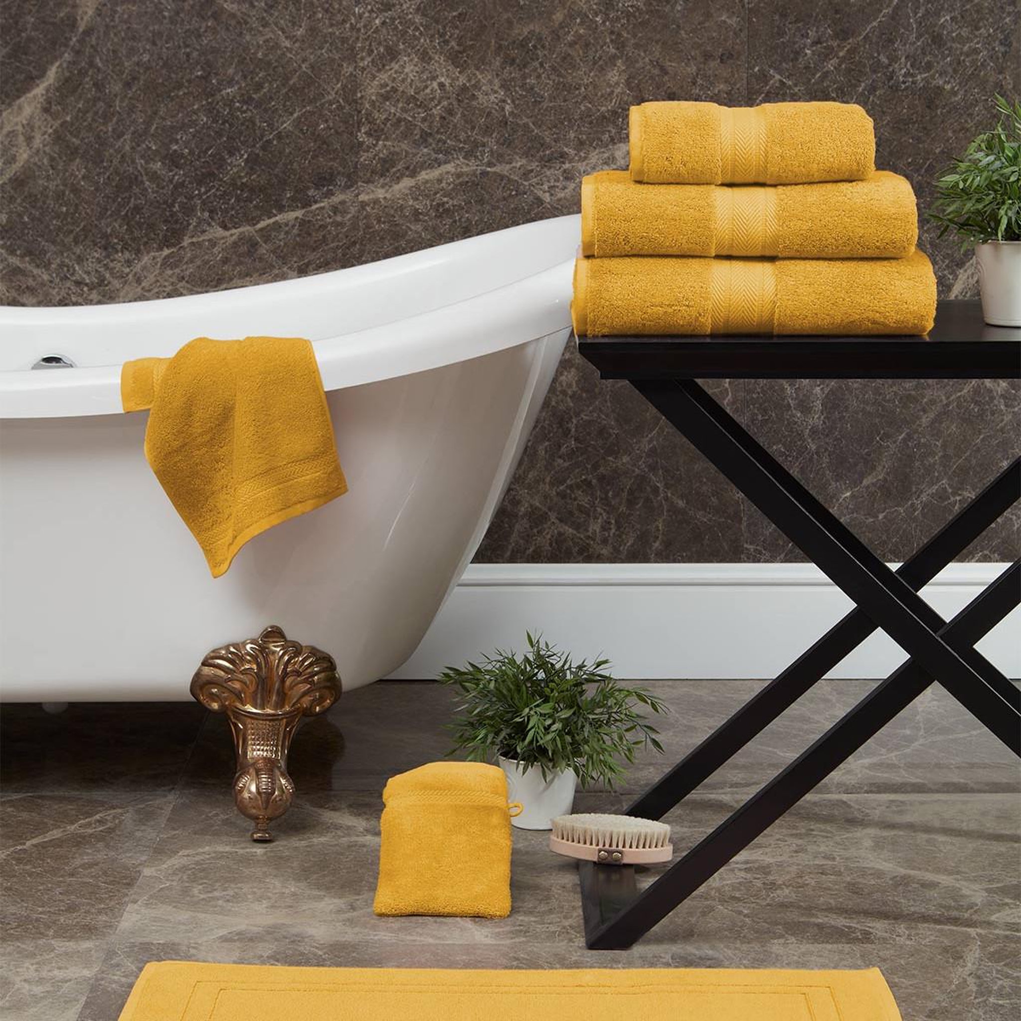 Voir la diapositive 3 : Sensei Maison Drap de bain 550 g/m² LUXURY - 70x140 cm