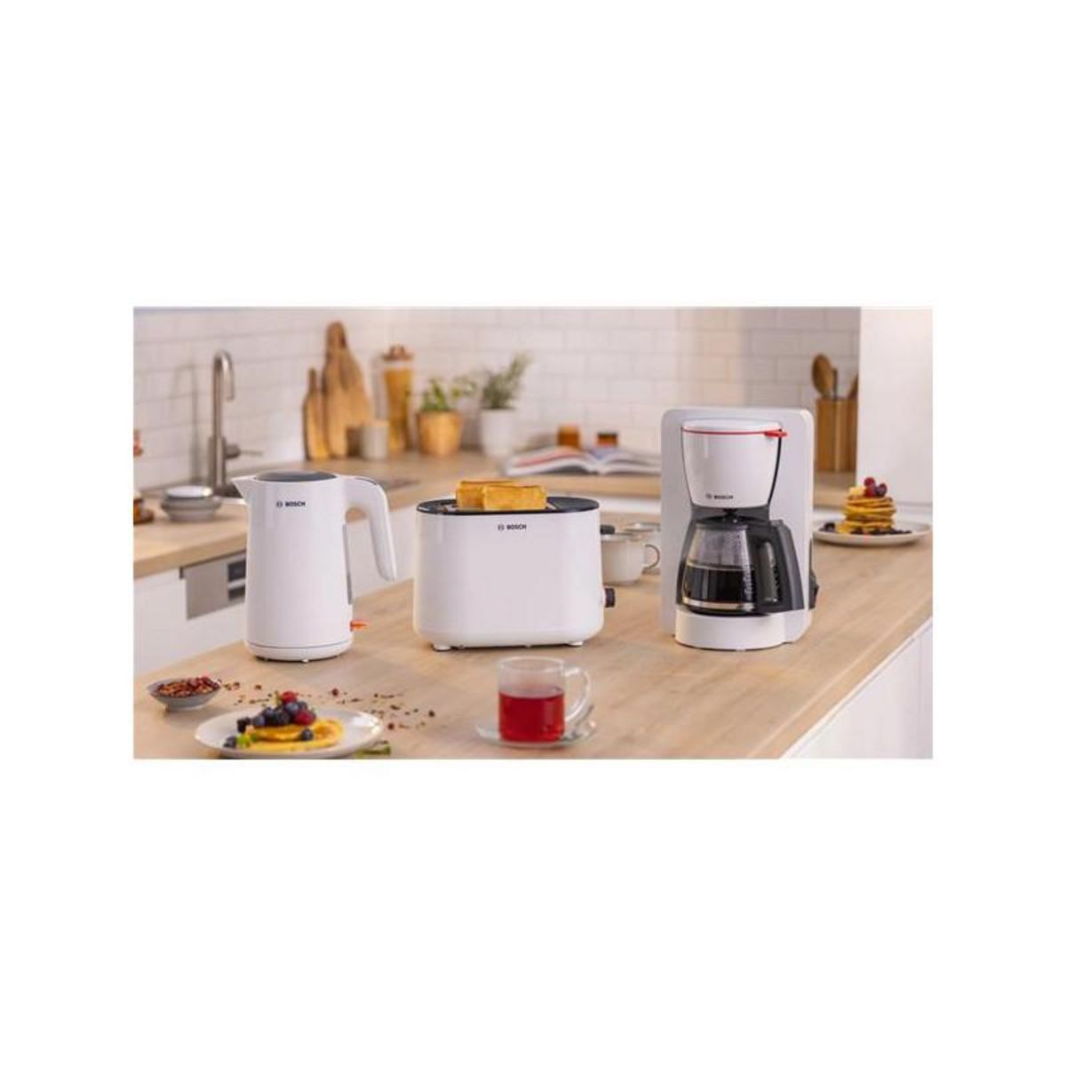 BOSCH Grille-pains 2 fentes 950w blanc - TAT2M121