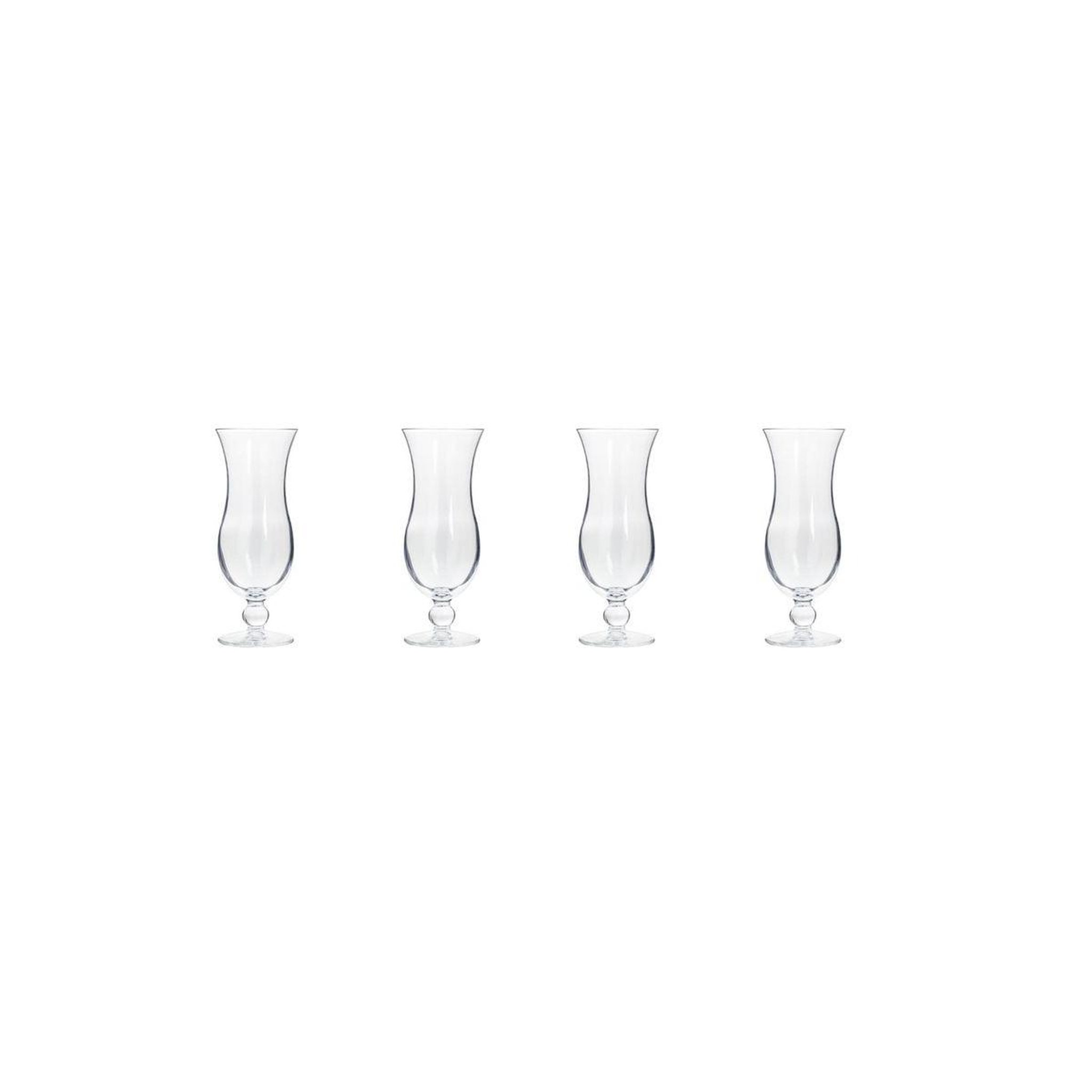 Voir la diapositive 2 : SECRET DE GOURMET Lot de 4 verres à cocktails  blue hawai  44cl transparent