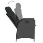 Voir la diapositive 4 : VIDAXL Ensemble a manger de jardin 9pcs coussins noir resine tressee