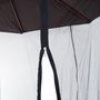 Voir la diapositive 5 : OUTSUNNY Moustiquaire cylindrique pour parasol 3 m diamètre avec fermeture éclair et lestage noir