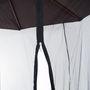 Voir la diapositive 5 : OUTSUNNY Moustiquaire cylindrique pour parasol 3 m diamètre avec fermeture éclair et lestage noir
