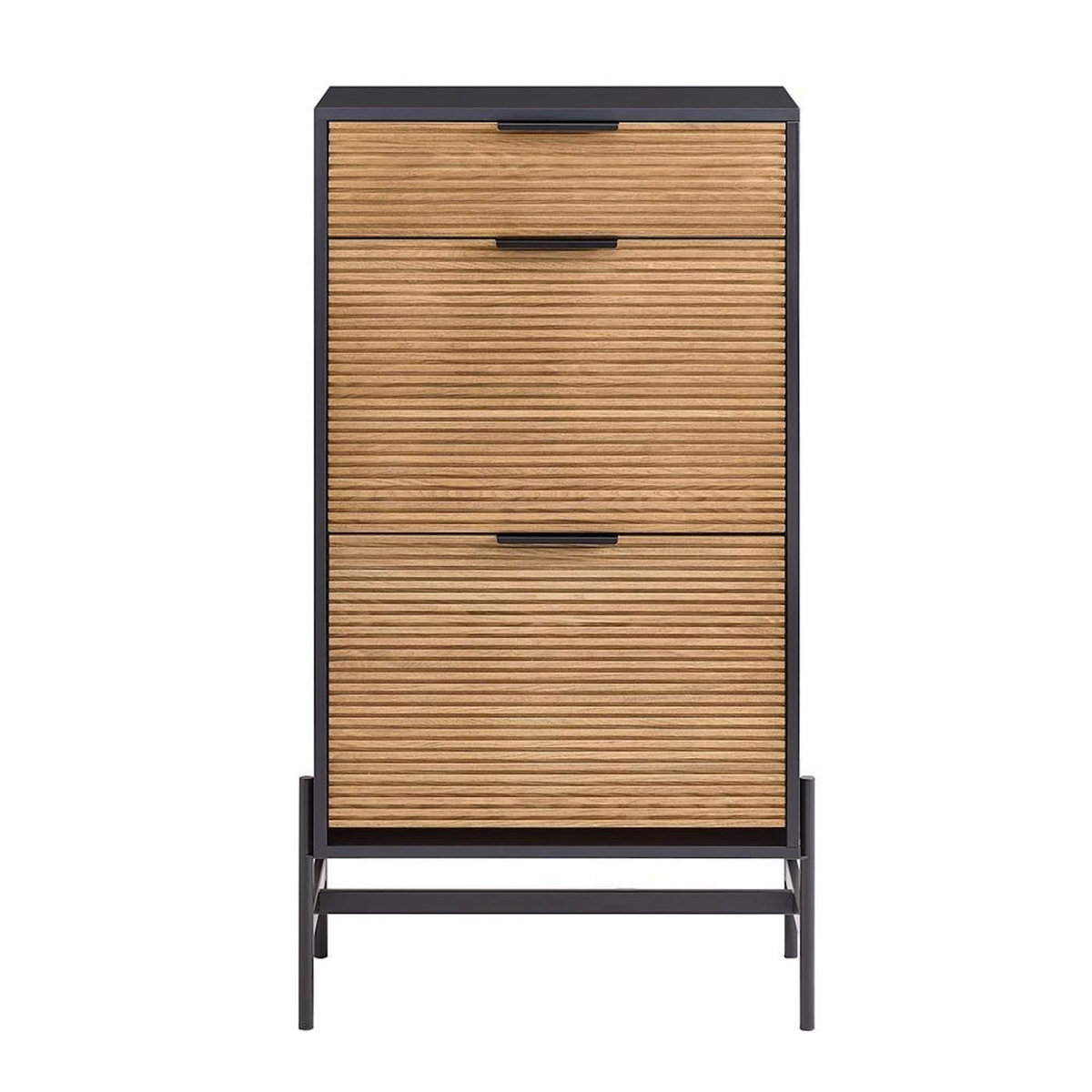 SOBUY SoBuy - Banc de rangement à chaussures avec 2 tiroirs - Chêne Clair - 64x40x115cm - HFSR03-SCH