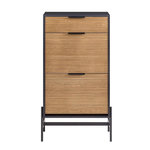 SOBUY SoBuy - Banc de rangement à chaussures avec 2 tiroirs - Chêne Clair - 64x40x115cm - HFSR03-SCH