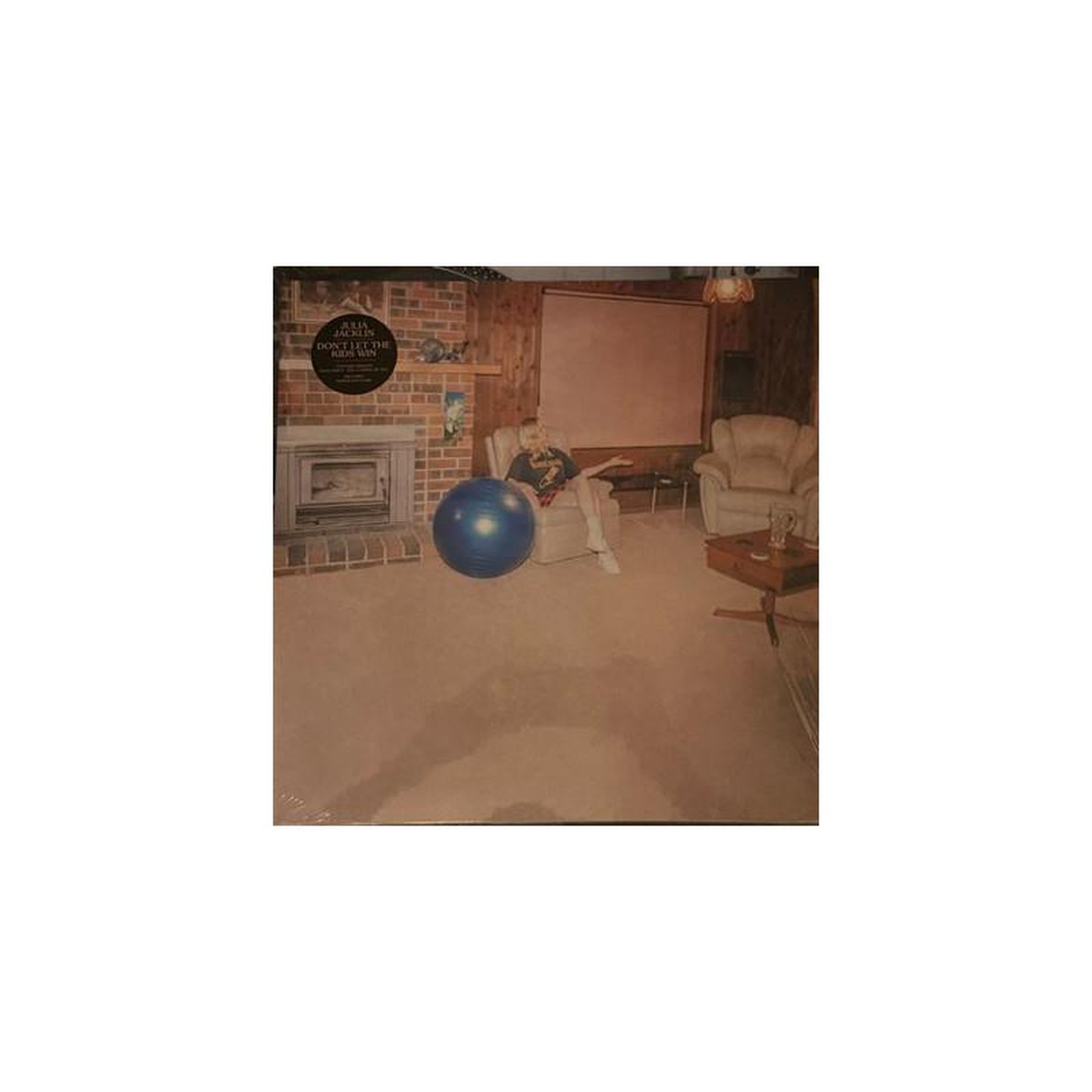 Balle sphérique en vinyle sans marque noir et bleu finition brillante