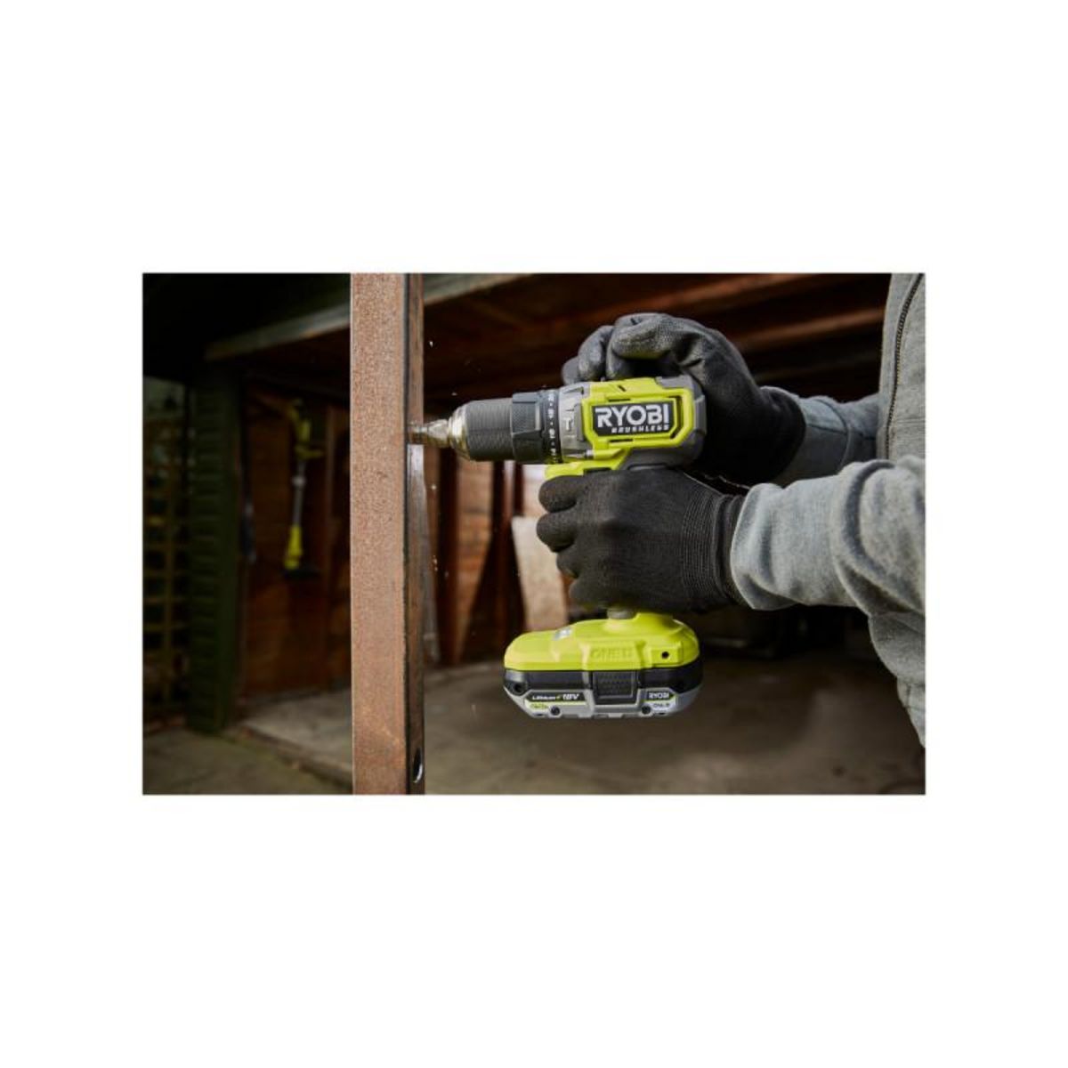 Ryobi Perceuse-visseuse à percussion RYOBI 18V One+ Brushless - Batteries 2,0 et 4,0Ah - Chargeur - Compr