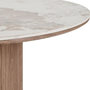 Voir la diapositive 4 : LISA DESIGN Lysa - table à manger plateau effet marbre et pieds effets bois - 4 personnes