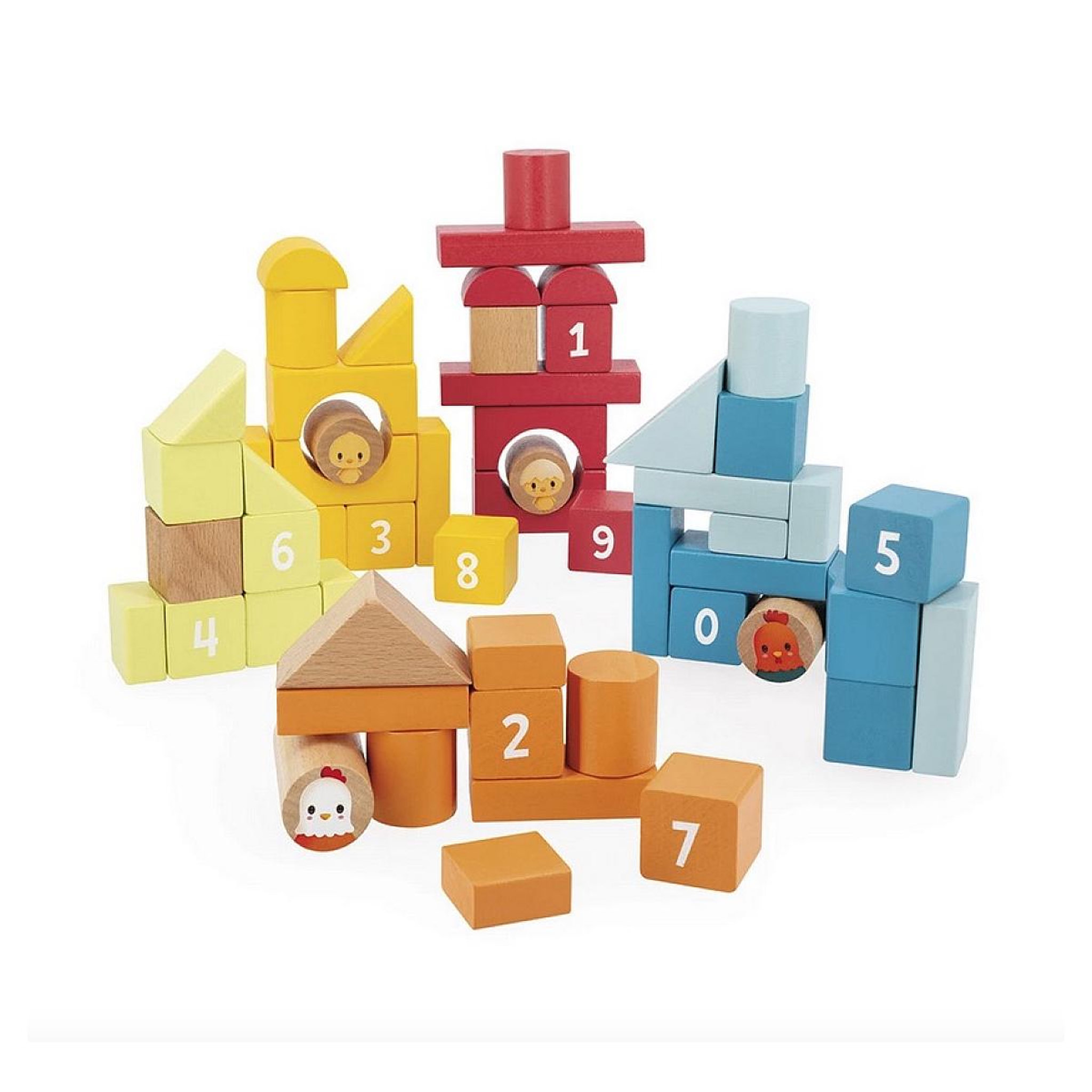 Voir la diapositive 5 : Juratoys-Janod Baril de construction La Ferme - 56 pcs