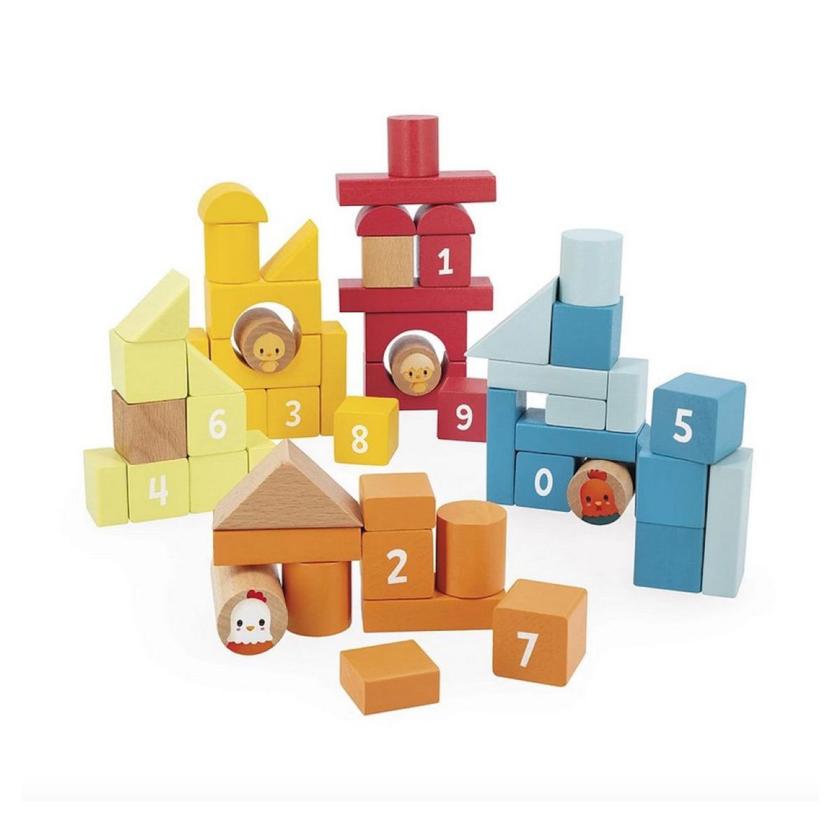 Juratoys-Janod Baril de construction La Ferme - 56 pcs