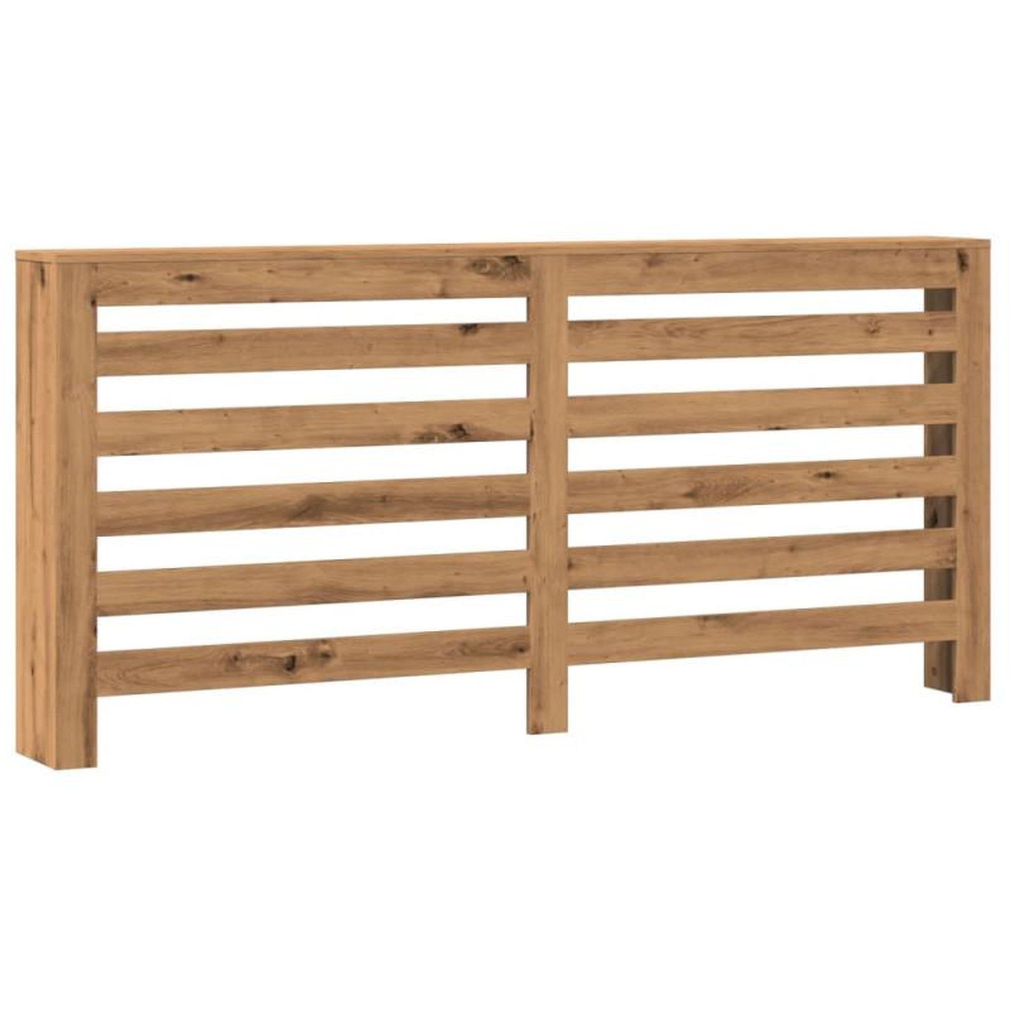 Voir la diapositive 2 : VIDAXL Cache radiateur chêne artisanal 175x20x82 cm bois d ingénierie