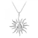 SC CRYSTAL Collier soleil par SC Crystal orné d'un véritable diamant blanc