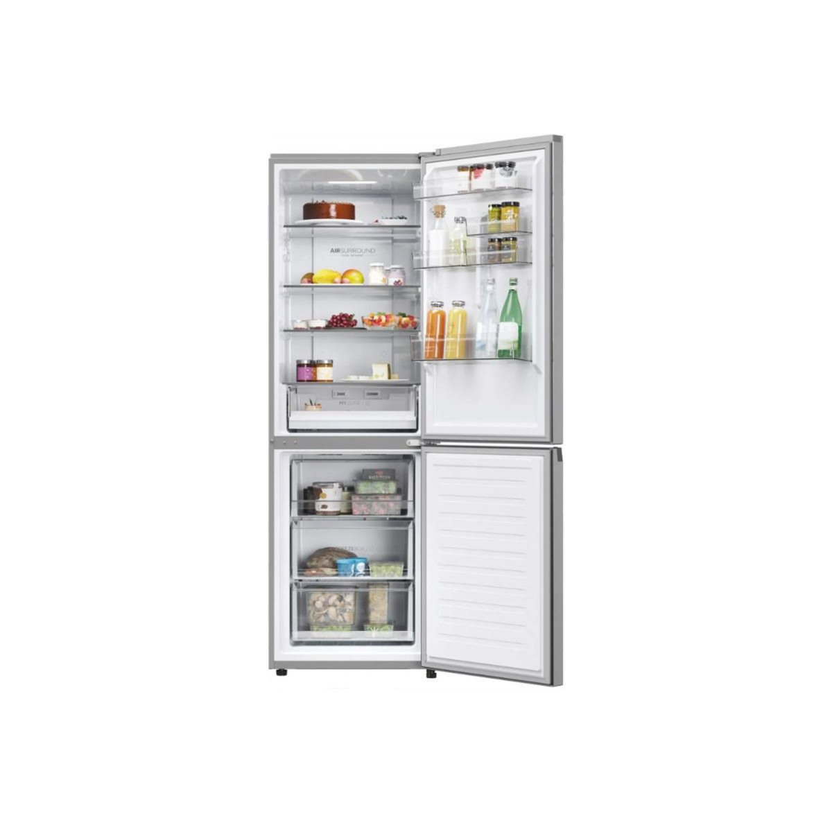 HAIER Réfrigérateur combiné 60cm 352l nofrost inox - HDPW3618DNPK