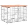 Voir la diapositive 2 : VIDAXL Banc de jardin design gabion 63x44x42 cm bois massif de douglas