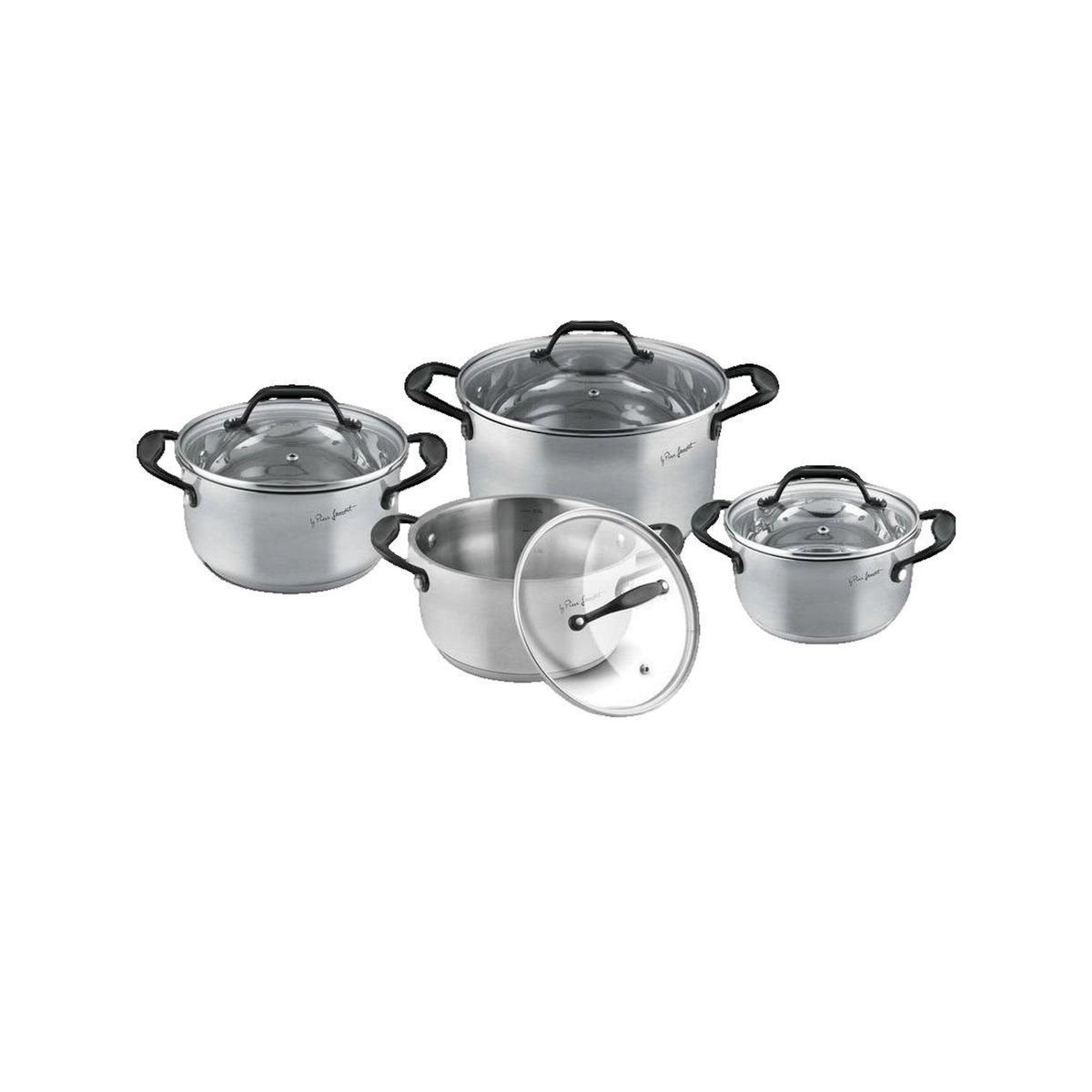 LAMART Ensemble de casseroles Lamart Elegant Garnitures élégantes argenté