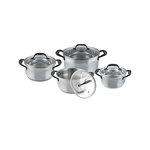LAMART Ensemble de casseroles Lamart Elegant Garnitures élégantes argenté