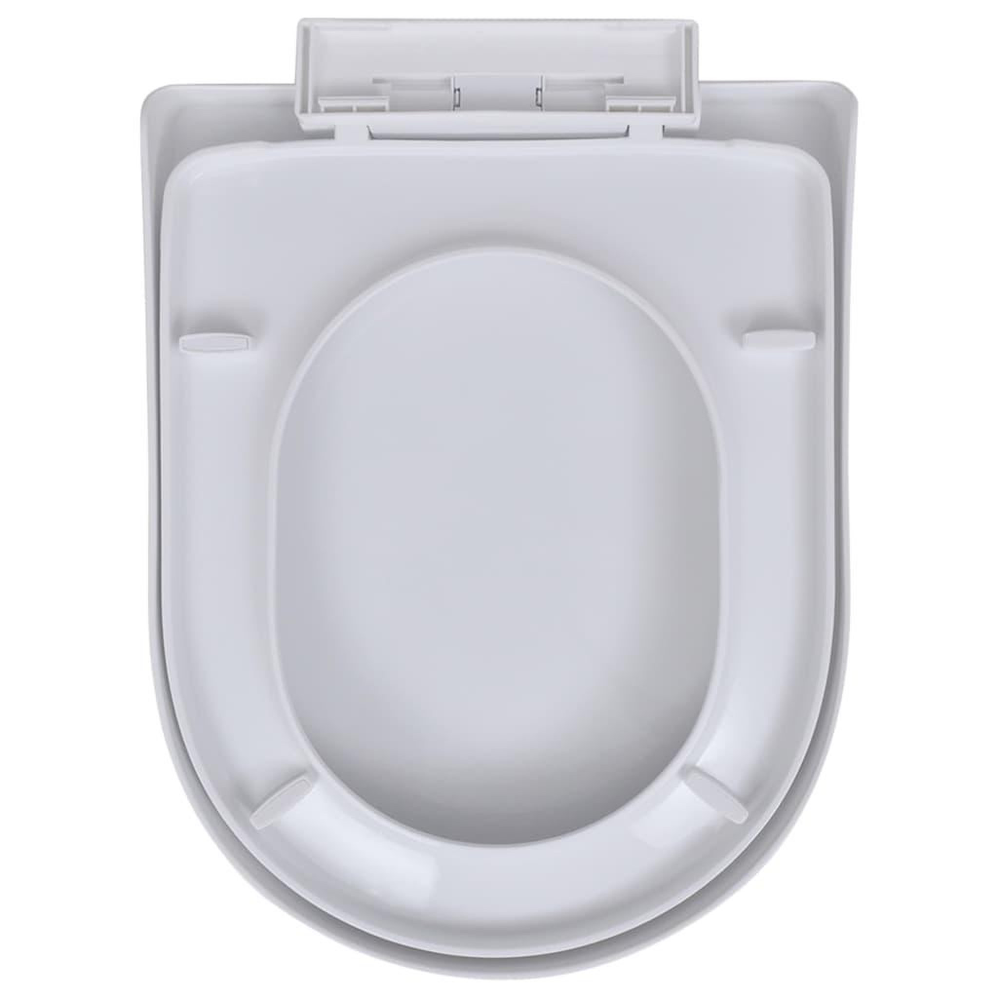 Voir la diapositive 4 : VIDAXL Sieges de toilette avec couvercles 2 pcs plastique blanc