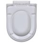 Voir la diapositive 4 : VIDAXL Sieges de toilette avec couvercles 2 pcs Plastique Blanc