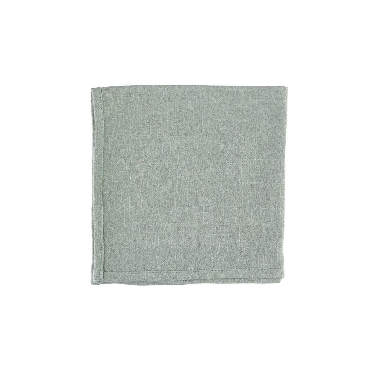 BJORN Serviette de table - 6 pièces - Lin et coton vert pâle