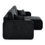 Voir la diapositive 5 : LISA DESIGN Apolline - canapé d'angle réversible 4 places convertible avec coffres en tissu moucheté