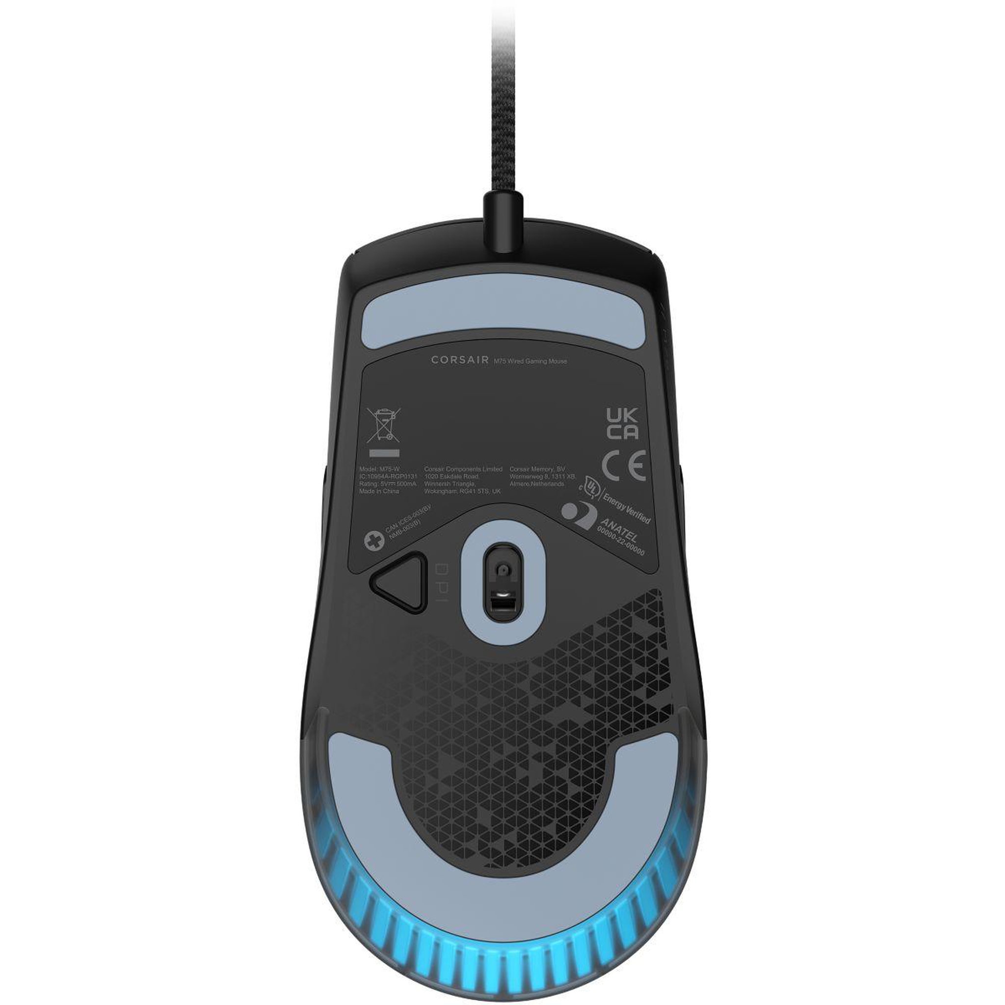 Voir la diapositive 2 : Corsair Souris Gamer Filaire M75 RGB noir