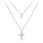 SC CRYSTAL Collier multi rangs et croix par SC Crystal®