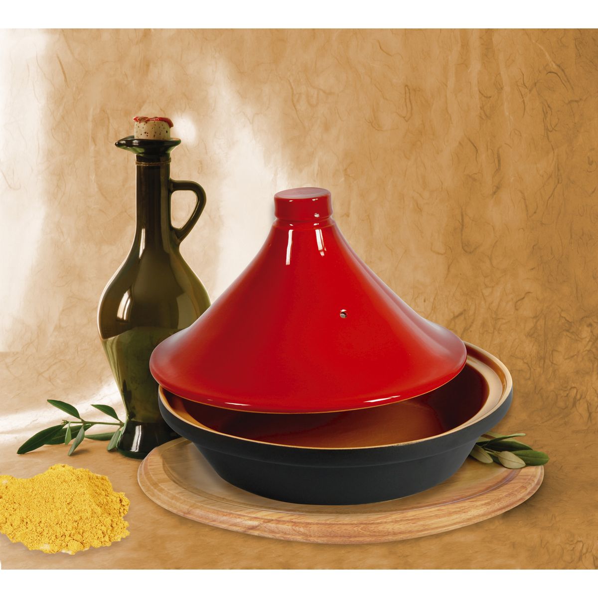 CREALYS Tajine en terre cuite 32cm
