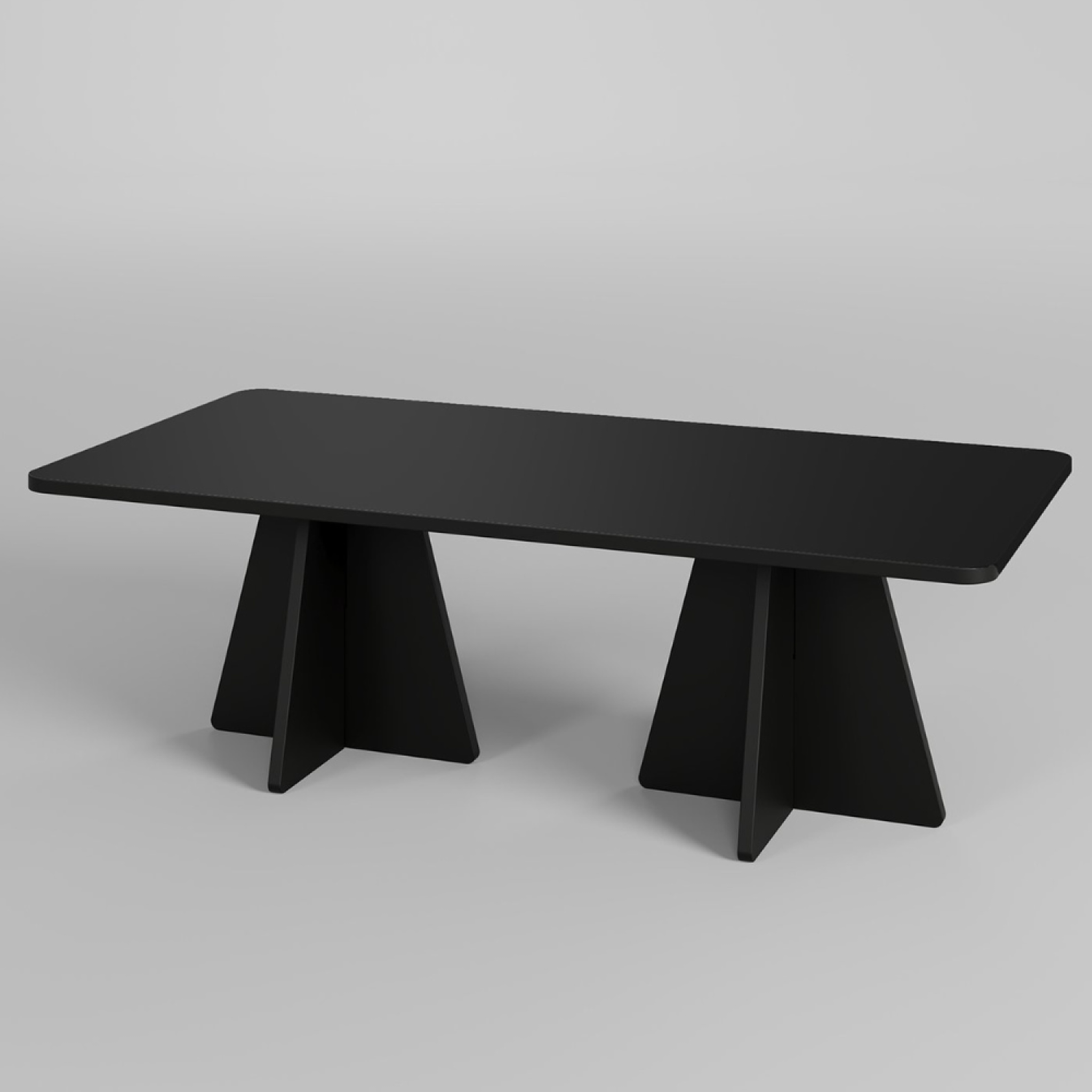 CONCEPT USINE Table basse design noire shamp