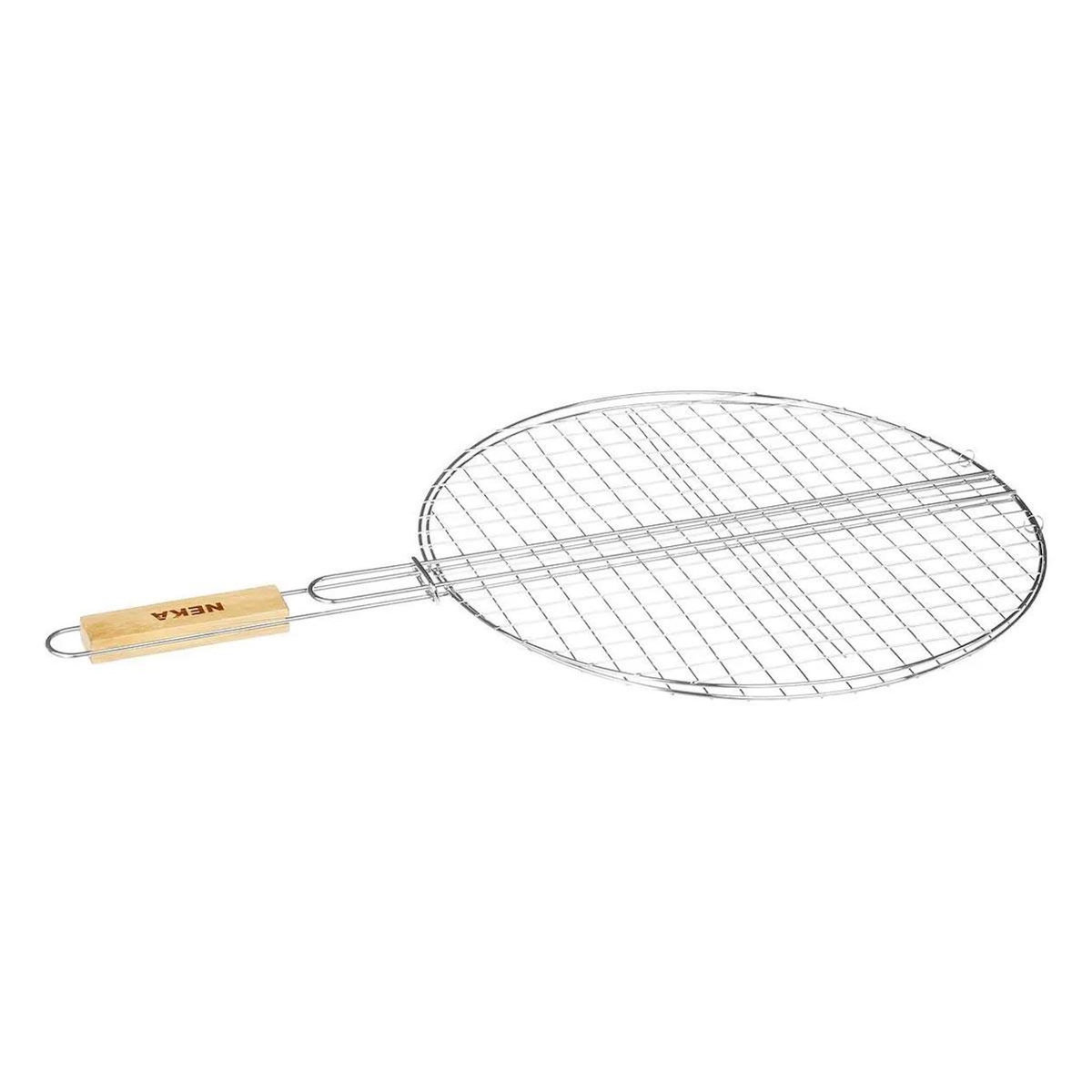 NEKA Double Grille Barbecue Ronde  Summer  40cm Chrome