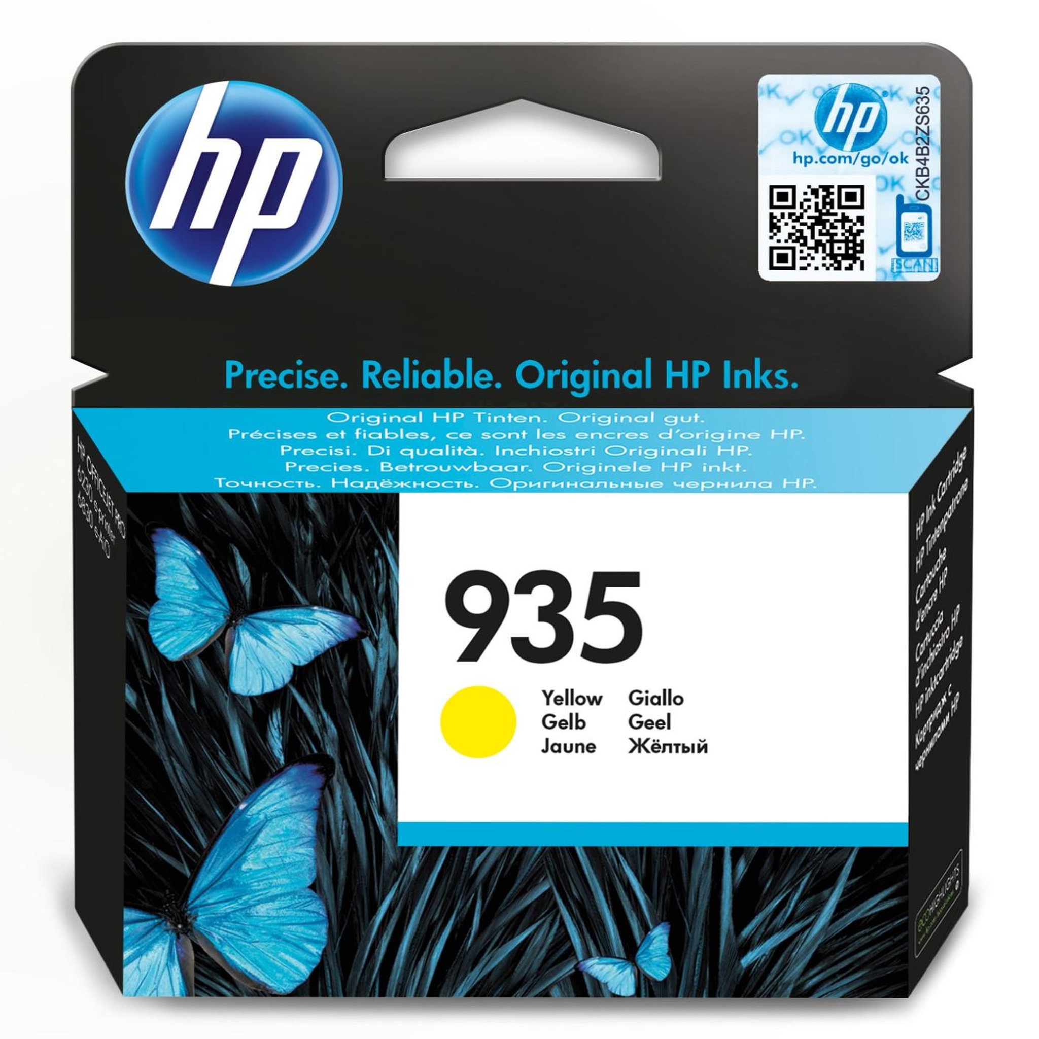 Voir la diapositive 2 : HP Hp 935 cartouche d'encre jaune authentique